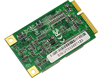 mini PCI-E转4口RS-232高速多串口卡