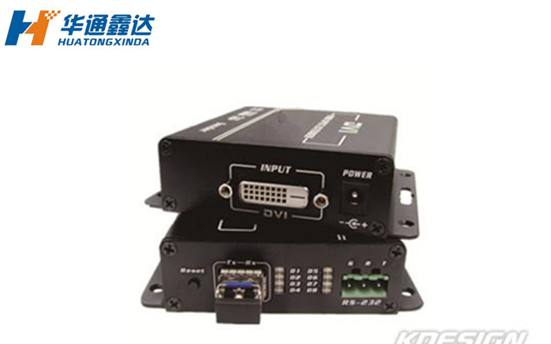 武汉4K DVI光纤延长器+RS232(双纤双向)